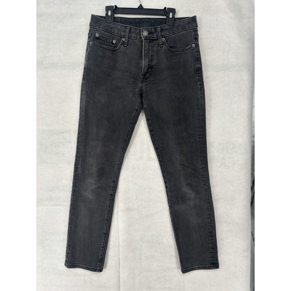 American Eagle Jeans Flex Black Denim Women's 28x26 Skinny Stretch